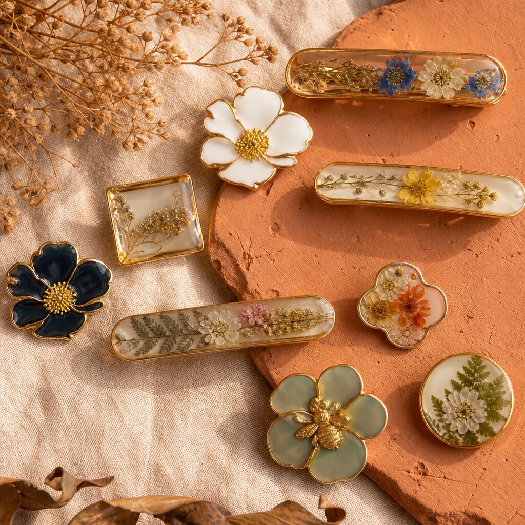 Barrettes & broches — La Ferme d’Adeline
