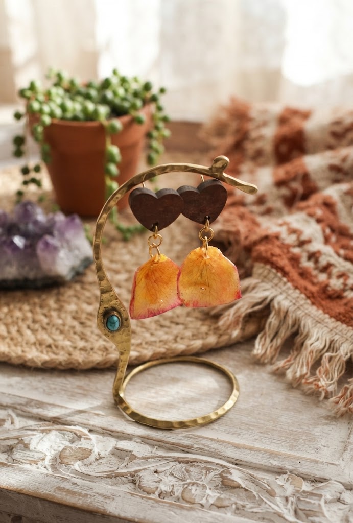 Boucles d’oreilles pétales