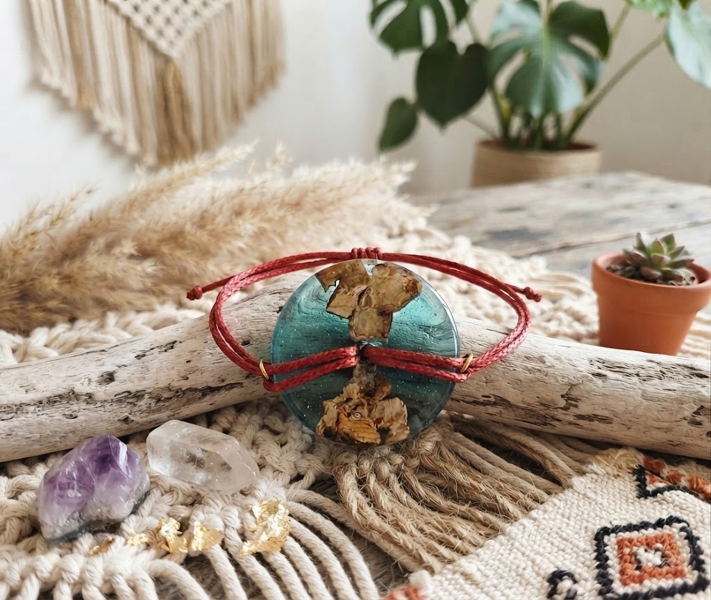 Bracelet résine et bois